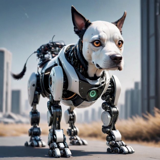 future robot dog background very cool