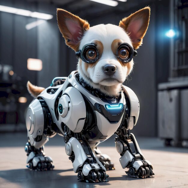 future robot dog background very cool