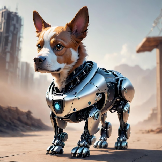 future robot dog background very cool