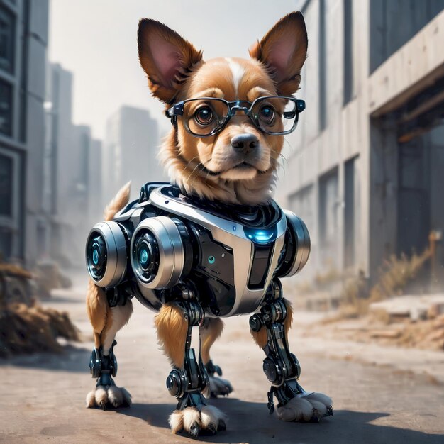 future robot dog background very cool