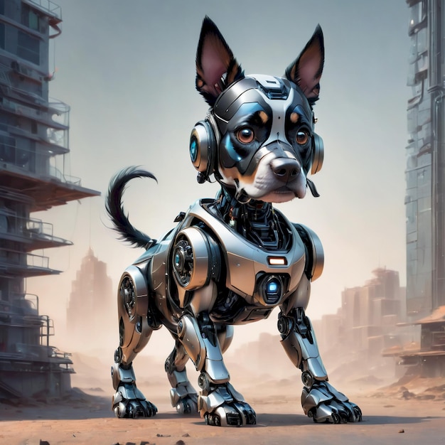 future robot dog background very cool