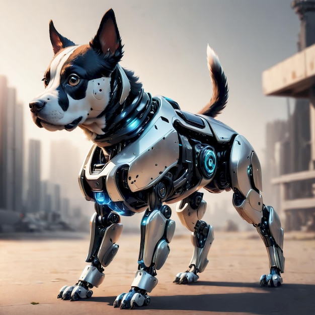 future robot dog background very cool