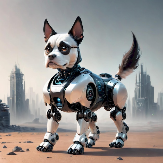 future robot dog background very cool