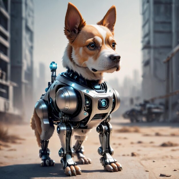 future robot dog background very cool