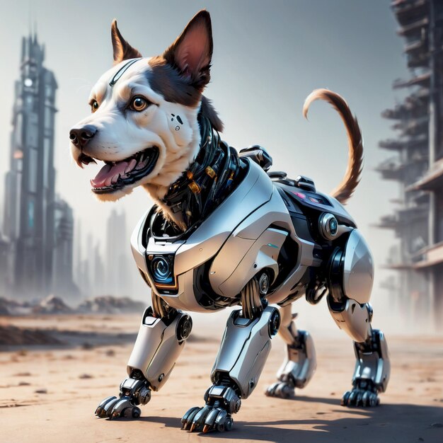 future robot dog background very cool