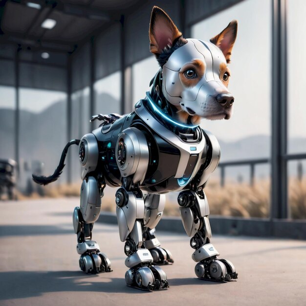 future robot dog background very cool