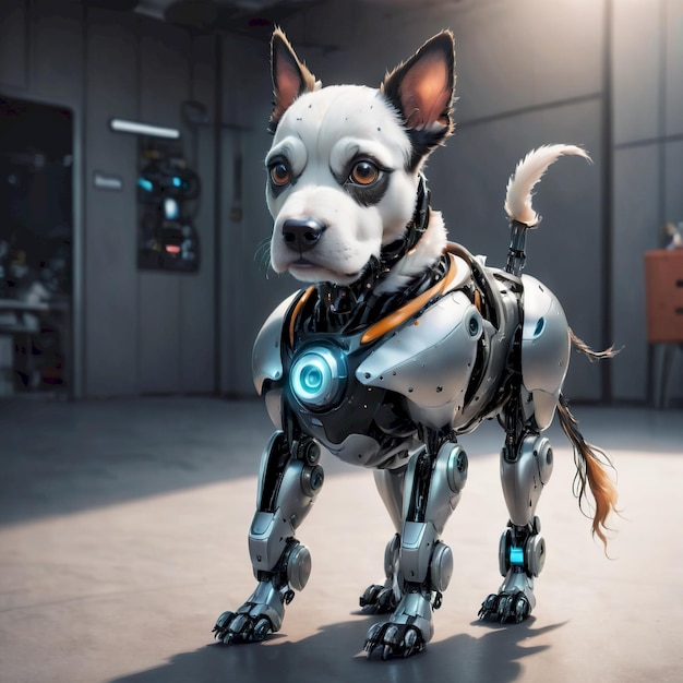 future robot dog background very cool