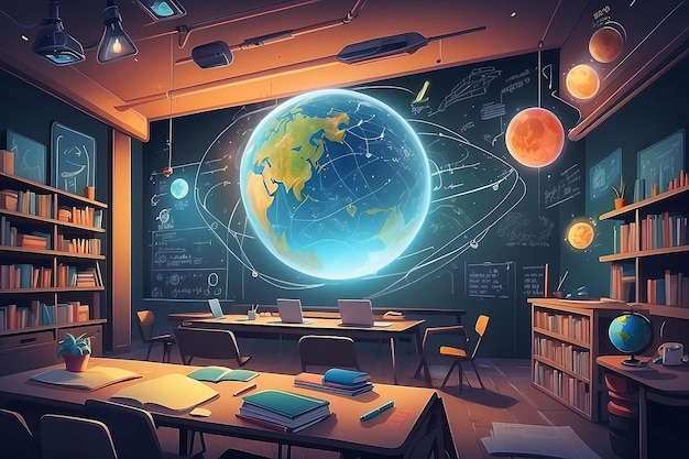 Future teaching concept illustration