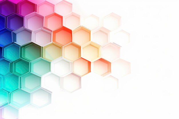 Photo futuristic 3d geometry colorful background wallpaper