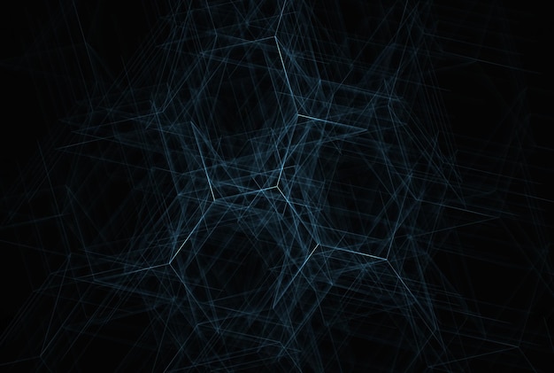 Photo futuristic abstract background hexagon network pattern geometry shape texture art