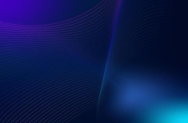 Futuristic abstract background with dots gradient color