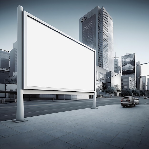 Futuristic Advertising Create a Blank Canvas for Your Next Billboard