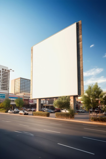 Futuristic Advertising Create a Blank Canvas for Your Next Billboard