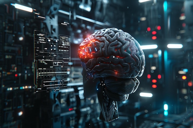 Futuristic AI braincomputer interfaces