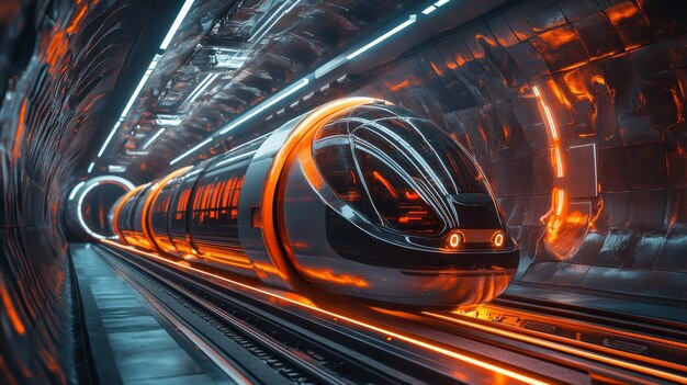 Futuristic AIControlled Underground Transport Systems An underground highspeed transport network fully controlled by AI