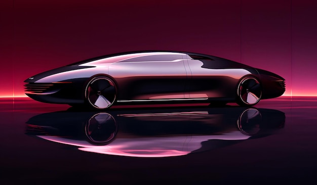 Photo a futuristic amphibious car