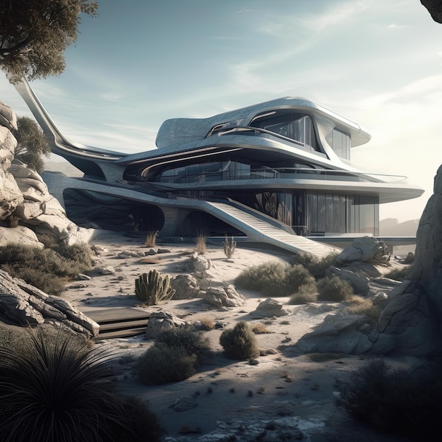 Futuristic Architecture in the Wilderness Advanced Environmental Design