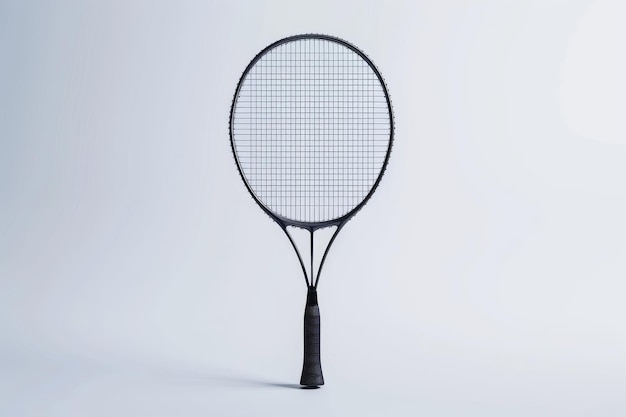 Futuristic Badminton Racket Design Isolated On White Background