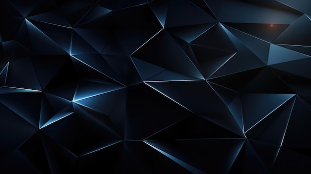 Futuristic Blue Polygonal Mosaic Background