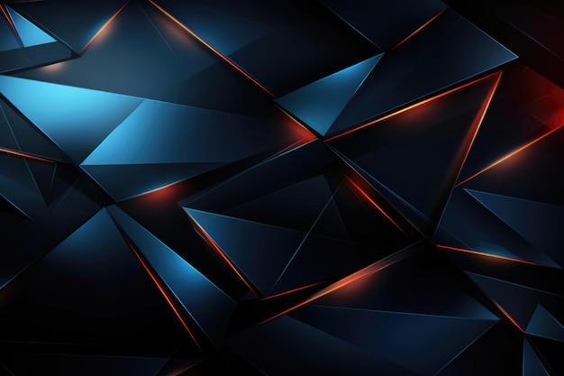 Futuristic Blue Polygonal Mosaic Background