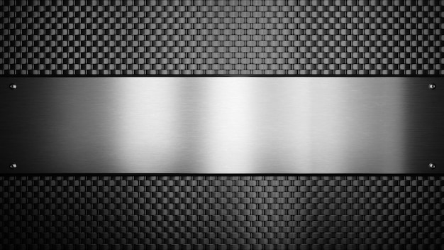 Futuristic carbon fiber background pattern 3d rendering