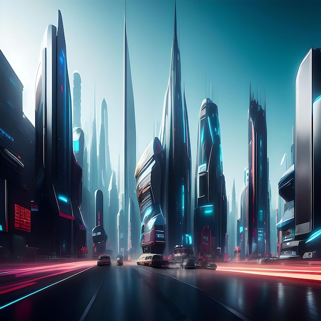 futuristic city with billboards futuristic billboard futuristic city with flying cars