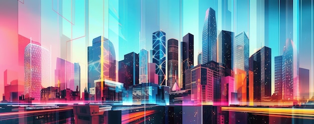 futuristic cityscape