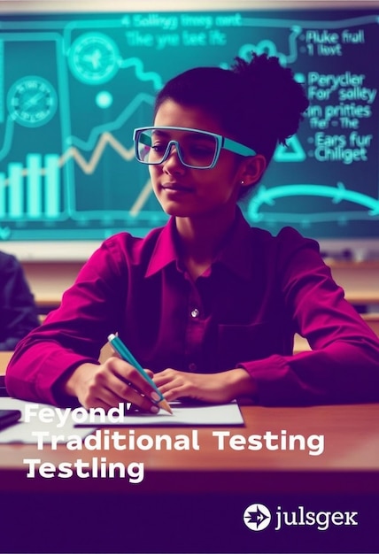 Photo futuristic classroom assessment methods beyond traditional testing