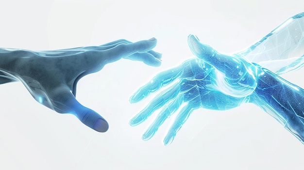 Futuristic Collaborative Hands