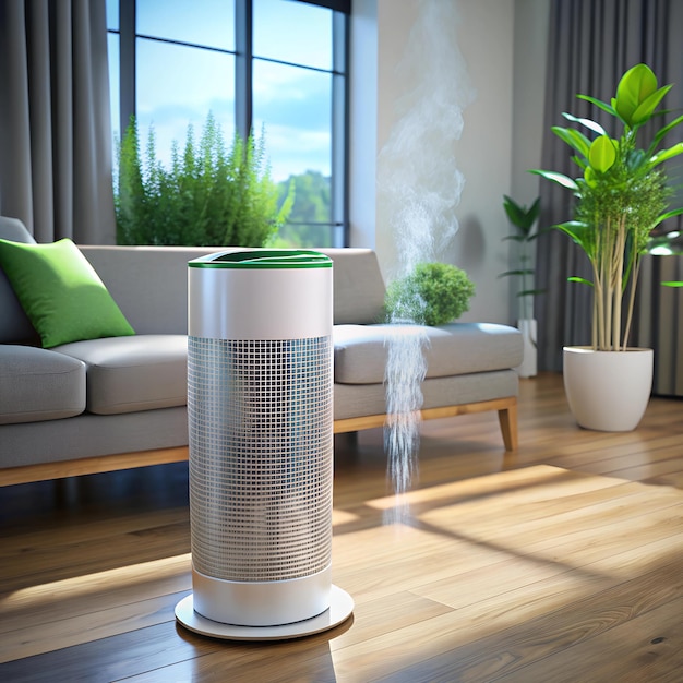 Photo a futuristic concept product for home air purification