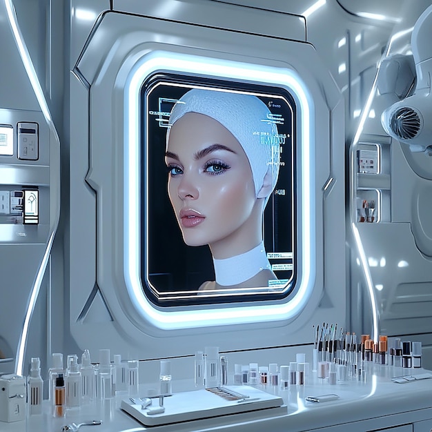 Futuristic Cosmetic Innovation Lab or Salon Setting