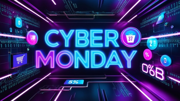 Futuristic Cyber Monday Sale Designs for Maximum Impact