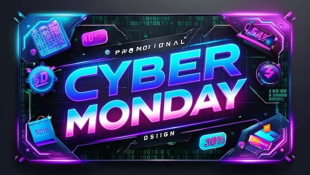 Futuristic Cyber Monday Sale Designs for Maximum Impact