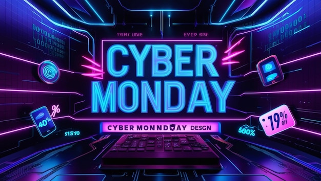 Futuristic Cyber Monday Sale Designs for Maximum Impact