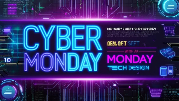 Futuristic Cyber Monday Sale Designs for Maximum Impact