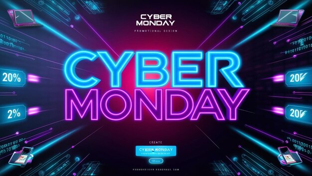 Futuristic Cyber Monday Sale Designs for Maximum Impact