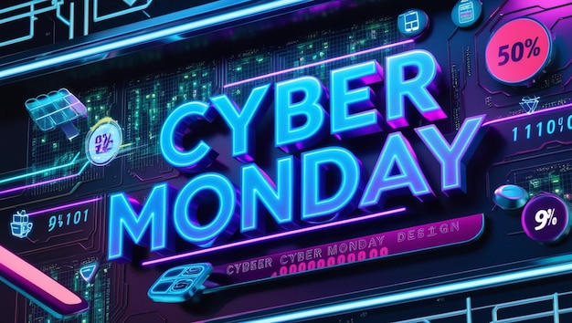 Futuristic Cyber Monday Sale Designs for Maximum Impact