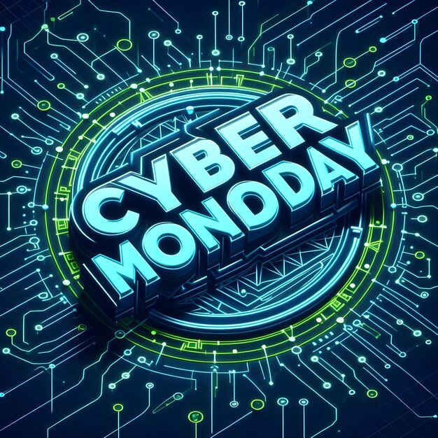 Photo futuristic cyber monday sale unbeatable tech discounts