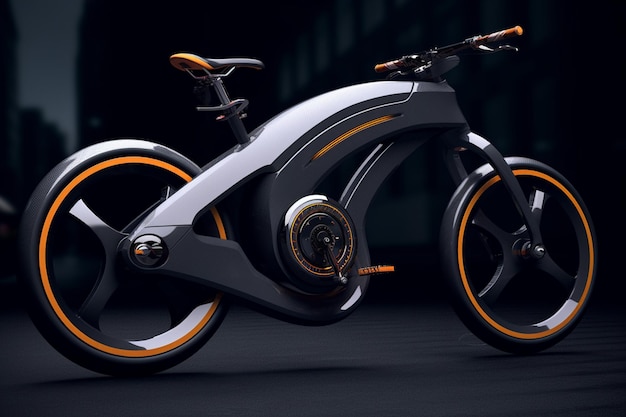 A futuristic electric bike with the word electric on the side.