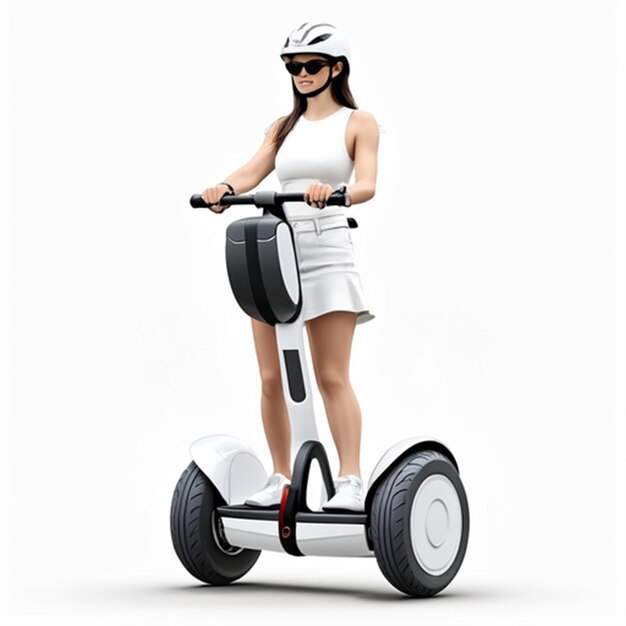 Photo futuristic electric scooter