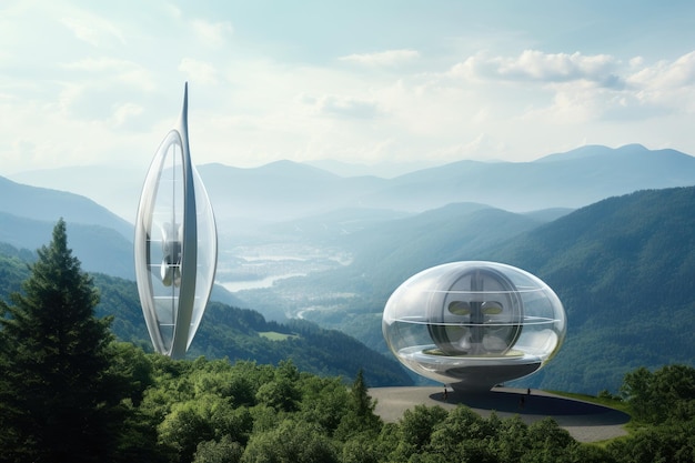 Futuristic environmentally friendly power plant of the future Revolutionizing Energy Systems