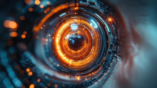 Photo futuristic eye