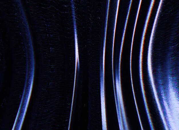 Futuristic glitch noise overlay blue black curves