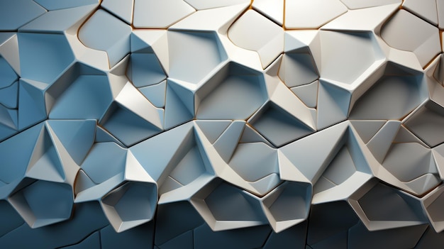 Futuristic hexagonal background Abstract geometric grid pattern