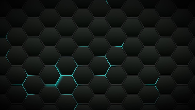 Futuristic Hexagons Surface Loop RGB Multicolor background Abstract hexagonal surface animation Neon colors Seamless loop