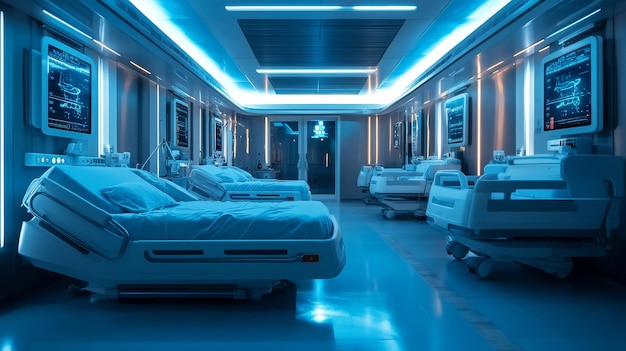 Futuristic Hospitals with AIEnhanced Disease Prediction Systems Hospitals using AI to predict and prevent disease outbreaks