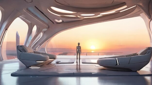 futuristic interior