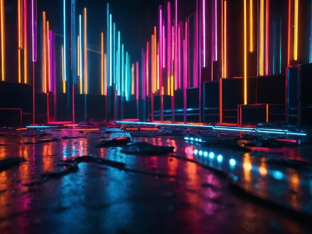 futuristic neon background