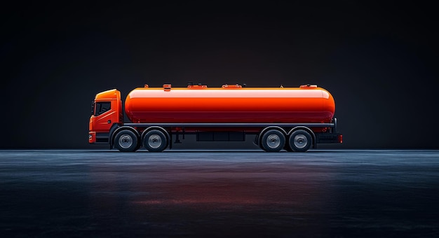 Futuristic Oil Truck Driving Concept