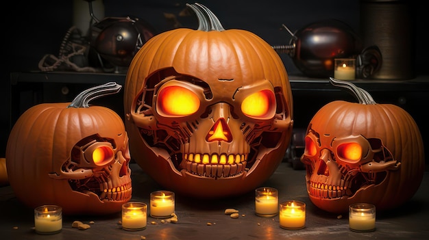 Futuristic Pumpkin Precision RoboPumpkin Carving Extravaganza